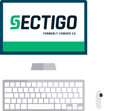 Sectigo Laptop Logo
